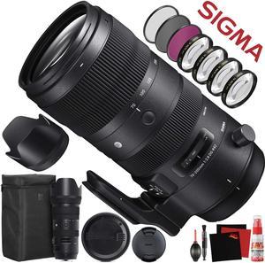 Sigma 70-200mm f/2.8 DG OS HSM Sports Lens for Nikon F (590955) with FLD Filter, CPL Filter, UV Filter - Close Up Filter