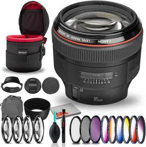 Canon EF 85mm f/1.2 L II AF USM Lens Bundle