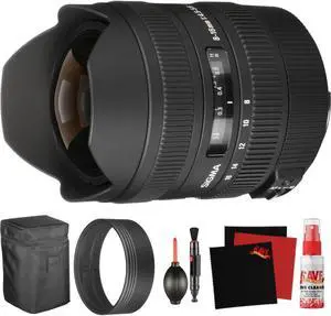 Sigma 8-16mm f/4.5-5.6 DC HSM Lens for Canon EF (203101) and Cleaning Accessories Bundle