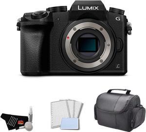 Panasonic Lumix DMC-G7 Mirrorless Micro Four Thirds Digital Camera (Body Only) Bundle with Carrying Case + LCD Screen Pr