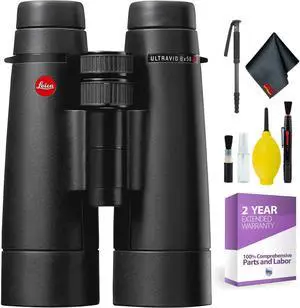 Leica 8 x 50 Ultravid HD-Plus Binocular + Cleaning Kit + 2 Year Extended Warranty