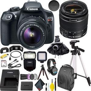 Canon EOS Rebel T6 DSLR Camera with 18-55mm Lens + Headphone Kit