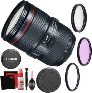 Canon EF 24-105mm f/4L is II USM Lens Accessory Bundle International Model