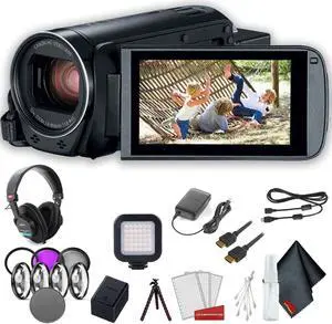Canon VIXIA HF R800 Camcorder (Black) Advanced Accessory Bundle