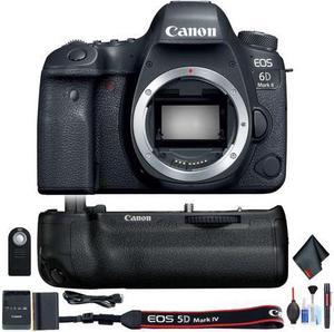 Canon EOS 6D Mark II DSLR Camera Body Only with Battery Grip Cleaning Kit Starter Bundle International Model