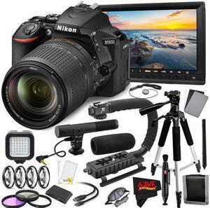 Nikon D5600 DSLR Camera with 18-140mm Lens International Version (No Warranty) Filmmaker Combo