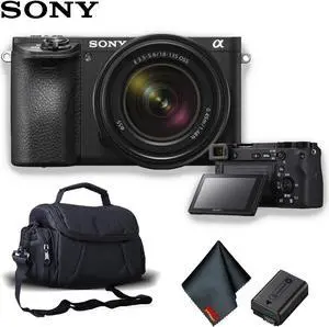 Sony Alpha a6500 Mirrorless Digital Camera with 18-135mm Lens and Carry Case