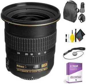 AF-S DX Zoom-NIKKOR 12-24mm f/4G IF-ED Lens + Deluxe Lens Cleaning Kit (International Model)