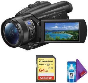 Sony FDR-AX700 4K Camcorder + Pro Memory Card