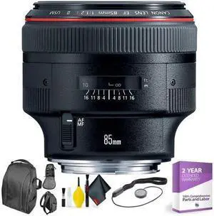 Canon? EF 85mm f/1.2L II USM Lens + Deluxe Lens Cleaning Kit (International Model)
