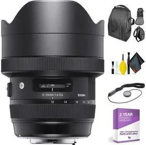 12-24mm f/4 DG HSM Art Lens for Nikon F + Deluxe Lens Cleaning Kit (International Model)