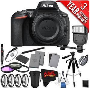Nikon D5600 DSLR Camera International Version (No Warranty) Extra Battery & Accessories Bundle
