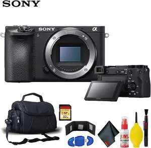 Sony Alpha a6500 Mirrorless Digital Camera with Carry Case and Memory Card Kit