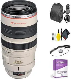 EF 100-400mm f/4.5-5.6L IS II USM Lens + Deluxe Lens Cleaning Kit (International Model)