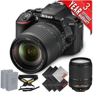 Nikon D5600 DSLR Camera with 18-140mm Lens International Version (No Warranty) + Extra Battery + Extra Cleaning Cloths