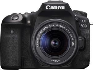 Canon 90D Digital SLR Camera with 18-55 is STM Lens (International Model)