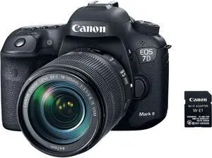 Canon EOS 7D Mark II DSLR Camera with 18-135mm f/3.5-5.6 IS USM Lens & W-E1 Wi-Fi Adapter
