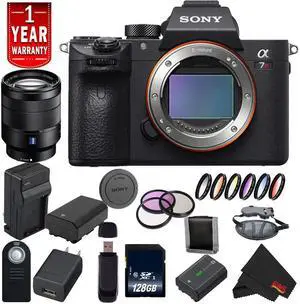 Sony Alpha a7R III ILCE7RM3/B (A7RM3) Mirrorless Digital Camera International Model + Sony 24-70mm Lens Base Bundle