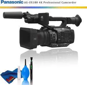 Panasonic AG-UX180 4K Premium Professional Camcorder + Cleaning Kit