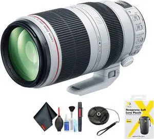 Canon EF 100-400mm f/4.5-5.6L is II USM Lens for Canon EF Mount + Accessories (International Model with 2 Year Warranty)