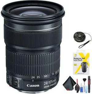 Canon EF 24-105mm f/3.5-5.6 is STM Lens for Canon EF Mount + Accessories (International Model with 2 Year Warranty)