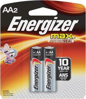 Energizer AA Size Alkaline General Purpose Battery, AA - Alkaline - 1.5 V DC - 24 - 2 Packs (48 Batteries Total)