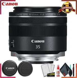 Canon RF 35mm f/1.8 IS Macro STM Lens + Cleaning Kit