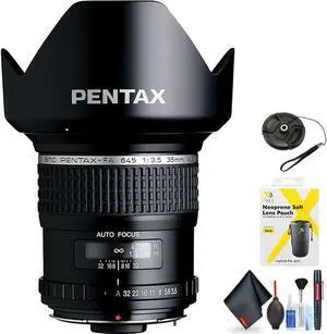 Pentax smc FA 645 35mmf/3.5 AL IF Lens for Pentax 645 Mount Mount + Accessories (International Model with 2 Year Warrant