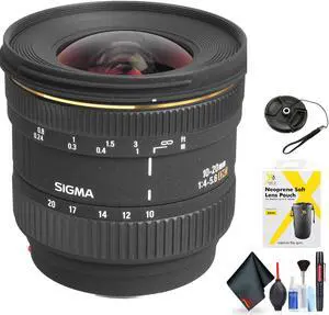 Sigma?10-20mm f/4-5.6D EX DC Lens for Sony A? for Sony A Mount + Accessories (International Model with 2 Year Warranty)