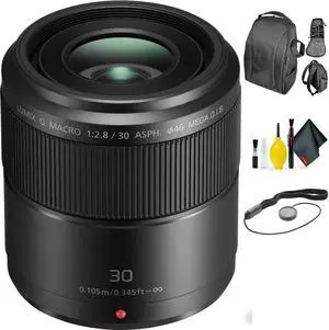 Panasonic 30mm f/2.8 O.I.S. Lens + Deluxe Lens Cleaning Kit