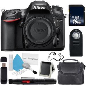 Nikon D7200 DSLR Camera (Body Only) (International Model ) + Carrying Case + Memory Card Wallet + Lens Pen Cleaner + Lens Cap Keeper + 16GB SDHC Class 10 Memory Card Bundle 2