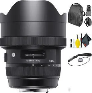 Sigma 12-24mm f/4 DG HSM Art Lens for Nikon + Deluxe Lens Cleaning Kit