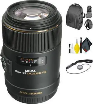 Sigma 105mm f/2.8 EX DG OS HSM Macro Lens for Canon EOS Cameras + Deluxe Lens Cleaning Kit
