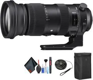 Sigma 60-600mm f/4.5-6.3 DG OS HSM Sports Lens for Nikon F for Nikon F Mount + Accessories (International Model with 2 Y