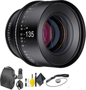 Rokinon Xeen 135mm T22 for Nikon  Deluxe Lens Cleaning Kit Bundle