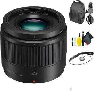 Panasonic Lumix G 25mm f/1.7 ASPH. Lens + Deluxe Lens Cleaning Kit