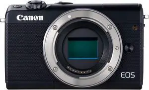 Canon EOS M100 Mirrorless Digital Camera International Model (White) (Body, Black) (Kit Box)
