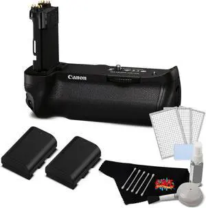 Canon BG-E20 Battery Grip for EOS 5D Mark IV + LP-E6N Lithium-Ion Battery (2-Pack) Kit