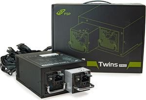 FSP Twins Pro ATX PS2 1+1 Dual Module 500W Efficiency Greater than 90% Hot-swappable Redundant Digital Power Supply with Guardian Monitor Software (Twins Pro 500)