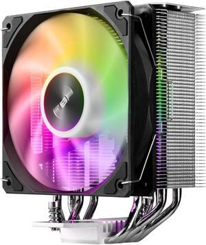 FSP NP5 CPU Cooler, 120mm ARGB Fan, 4 Copper Heat Pipes, Quiet Operation, and Universal Compatible with Latest CPU LGA 1851/1700 / 1200 and AM4 / AM5 with 3 Years Warranty (NP5-ARGB)
