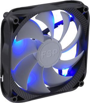 FSP Group 120mm Quiet Sleeve Bearing Case Fan Blue LED for Computer Cases (CF12S11)