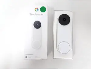 Google Nest 2nd Gen GA02767-US Wired Doorbell Security Camera - Snow - Open Box