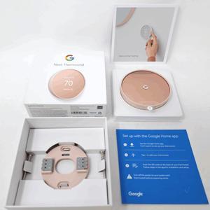 Nest GA02082-US Programmable Smart Wi-Fi Thermostat for Home - Sand - Like New