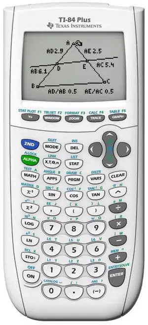 Texas instruments TI-84 Plus Graphing Calculator- White - New