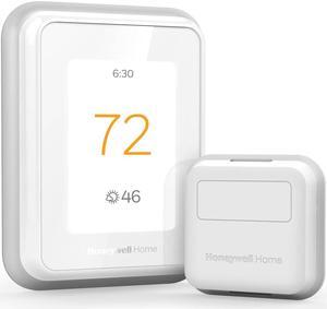 Honeywell Home T9 WIFI Smart Thermostat with 1 Smart Room Sensor, Touchscreen Display, Alexa and Google Assist - White