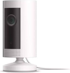 Ring Indoor Cam, Compact Plug-In HD security camera with two-way talk, Works with Alexa - White