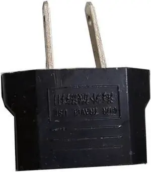 Lot of 25 Universal Europe to USA AC Power Adapter Travel Plug Converter 2 Flat Pin