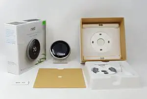 OB Nest (T3007ES) Learning Thermostat, Easy Temperature Control for Every Room in Your House, Stainless Steel (Third Generation), Works with Alexa