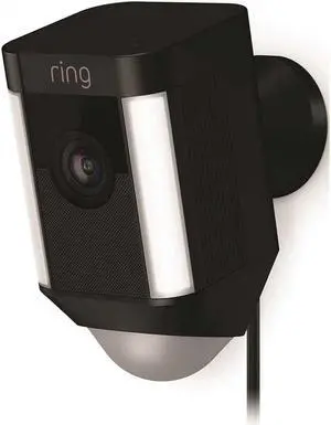 Ring Outdoor Camera & Spotlight Security Camera Wired -  Black
