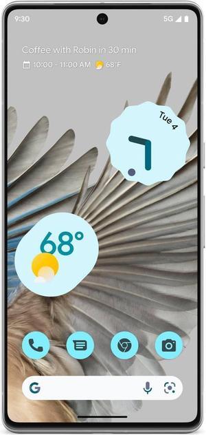 Google Pixel 7 Pro 5G 128GB GA03454-US Unlocked 6.7 in LTPO AMOLED Display 12GB RAM Triple Camera Smartphone - Snow